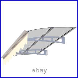 Eaves Window Door Awnings Canopy Cover W59xD34 Rain Protector for Wooden Wall