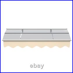 Eaves Window Door Awnings Canopy Cover W59xD34 Rain Protector for Wooden Wall