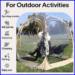 EighteenTek Outdoor Pop Up Sports Tent Instant Shelter Bubble Tent 2-4 Person