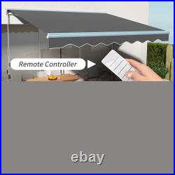 Electric Retractable Awning with LED Lights