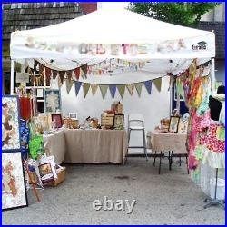 Eurmax 10'x10' Ez Pop-up Booth Canopy Tent Commercial Instant Canopies