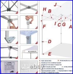 Eurmax 10'x10' Ez Pop-up Booth Canopy Tent Commercial Instant Canopies