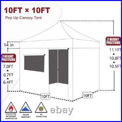Eurmax 10x10 Pop Up Canopy Tent with 4 Removable Zipper End Side Walls
