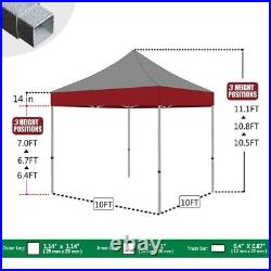 Eurmax 10x10 White Ez Pop Up Canopy Outdoor Folding Gazebo Vendor Party Tent