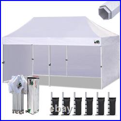 Eurmax Canopy 10x20 Premium Ez Pop Up Marquee Tent with Side Walls&Roller Bag