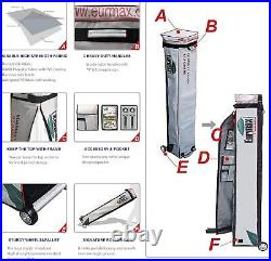 Eurmax USA 10'x20'Ez Pop-up Canopy Tent Commercial Instant Canopy &4 side walls