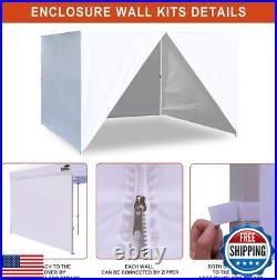 Eurmax USA Full Zippered Walls for 10x10 Easy Pop Up Canopy Tent, 4 Walls ONLY
