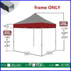 Eurmax USA Standard 10x10 Canopy Frame with Weight Bag, Frame ONLY
