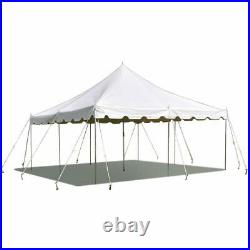 Event Canopy Party Tent Commercial Economy 20x20 Pole Tent Vinyl Steel Backyard