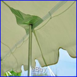 Event Party 20' x 20' Pole Tent 14 Oz Vinyl Canopy 2 Solid 2 Window Side Walls