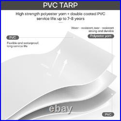 Extreme Heavy Duty Poly Tarp Waterproof Tarpaulin Cover with Grommets 14/18/20 Mil