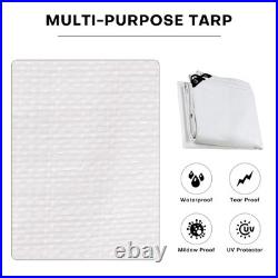 Extreme Heavy Duty Poly Tarp Waterproof Tarpaulin Cover with Grommets 14/18/20 Mil