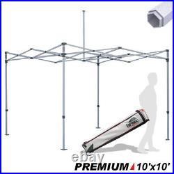 Ez Pop Up Canopy Tent Frame With Storage Wheeled Bag, Stakes & Ropes(Select Size)