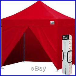 Ez Pop Up Commercial Pop Up Canopy 10x10 Outdoor Instant Party Tent With4 Walls