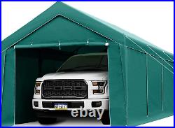 FINFREE Carport 10 X 20 Ft Heavy Duty Steel Car Canopy with Removable Sidewalls