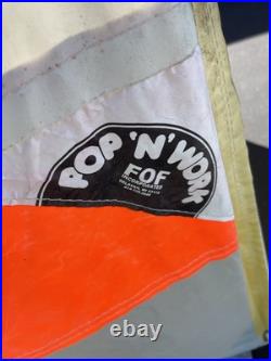 FOF POP N N WORK 3' CONSTRUCTION WORK TENT 36x24x24 EASY COLLAPSE ROLL UP USA