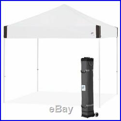 FREE SHIPPING! E-Z UP Ambassador 10x10ft Canopy Instant Shelter Easy Up White