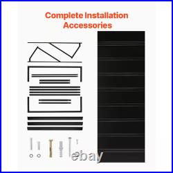 Fixed Metal Awning 104 X 36 In. Durable Steel Frame for Outdoor Protection, Fits
