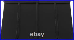 Fixed Metal Awning 44 x 24 in, Window Awning Door Canopy, Stable Triangle Steel