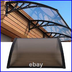 Front Door Canopy Porch Rain Protector Awning Lean-To Roof Shelter 100x100cm USA