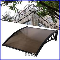 Front Door Canopy Porch Rain Protector Awning Lean-To Roof Shelter 100x100cm USA