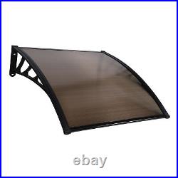 Front Door Canopy Porch Rain Protector Awning Lean-To Roof Shelter 100x100cm USA