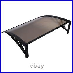 Front Door Canopy Porch Rain Protector Awning Lean-To Roof Shelter 100x100cm USA