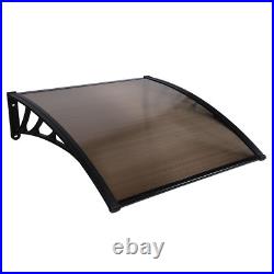 Front Door Canopy Porch Rain Protector Awning Lean-To Roof Shelter 100x100cm USA