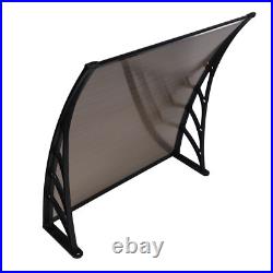 Front Door Canopy Porch Rain Protector Awning Lean-To Roof Shelter 100x100cm USA