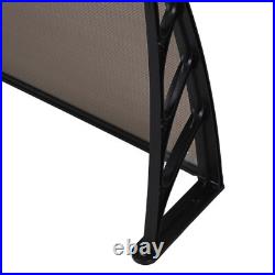 Front Door Canopy Porch Rain Protector Awning Lean-To Roof Shelter 100x100cm USA