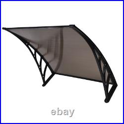 Front Door Canopy Porch Rain Protector Awning Lean-To Roof Shelter 100x100cm USA