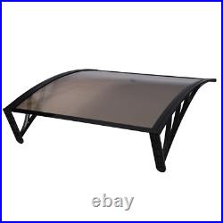 Front Door Canopy Porch Rain Protector Awning Lean-To Roof Shelter 100x100cm USA