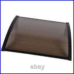 Front Door Canopy Porch Rain Protector Awning Lean-To Roof Shelter 100x100cm USA