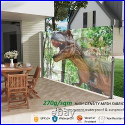 GarLUGH 71x138 High-end Side Awning Privacy Screen with Printing