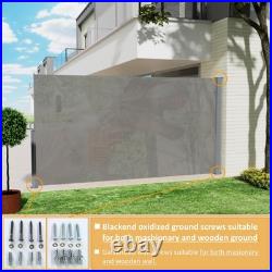 GarLUGH 71x138 High-end Side Awning Privacy Screen with Printing
