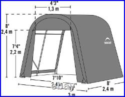 Garage 10 x 8 x 8 ft. Round Standard Grey Garage 10 x 8 x 8 ft. Round Standard Grey