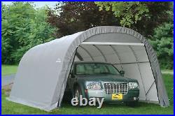 Garage 12 x 20 x 8 ft. Round Standard Grey