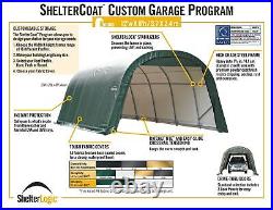 Garage 12 x 20 x 8 ft. Round Standard Grey