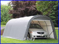 Garage 12 x 20 x 8 ft. Round Standard Grey