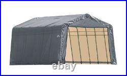 Garage 12 x 24 x 8 ft. Peak Standard Grey
