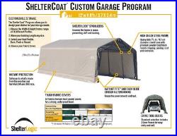 Garage 12 x 24 x 8 ft. Peak Standard Grey