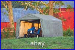 Garage 12 x 24 x 8 ft. Peak Standard Grey