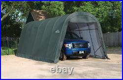 Garage 13 x 24 x 10 ft. Round Standard Green