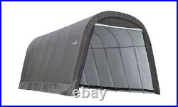 Garage 13 x 24 x 10 ft. Round Standard Grey