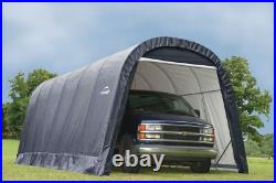 Garage 13 x 24 x 10 ft. Round Standard Grey
