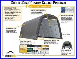 Garage 13 x 24 x 10 ft. Round Standard Grey
