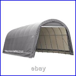 Garage 13 x 24 x 10 ft. Round Standard Grey