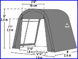 Garage 8 x 8 x 8 ft. Round Standard Grey