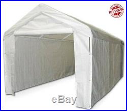 Garage Canopy Side Wall Kit Big 10 x 20 Tent Portable White Car Shelter Carport