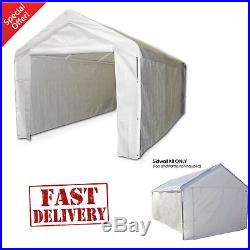 Garage Canopy Side Wall Kit ONLY 10 x 20 Tent Portable White Car Shelter Carport